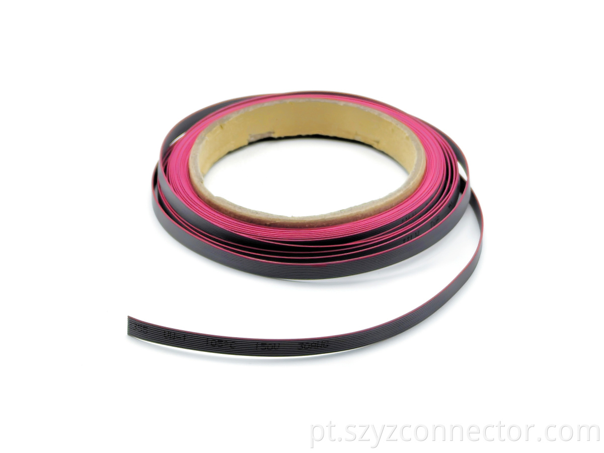 0.635mm Pitch Gray Ribbon Cable 10-Pin with Red Stripe